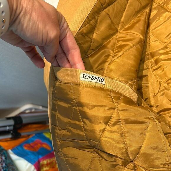 NEW Sendero Provisions Co La Tierra Work Jacket SZ MED Rugged Brown Canvas - Picture 6 of 7